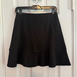 LOFT Black A-Line Skirt